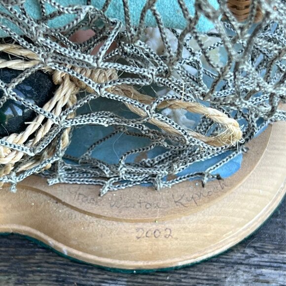 Large Artist Signed 2002 Tropical SANTA with Mermaid Seahorse Shells on Beach - Picture 16 of 16